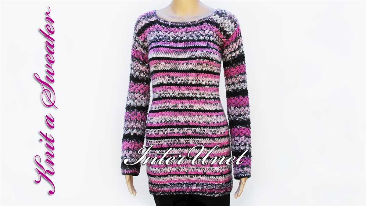 Beginner sweater knitting pattern