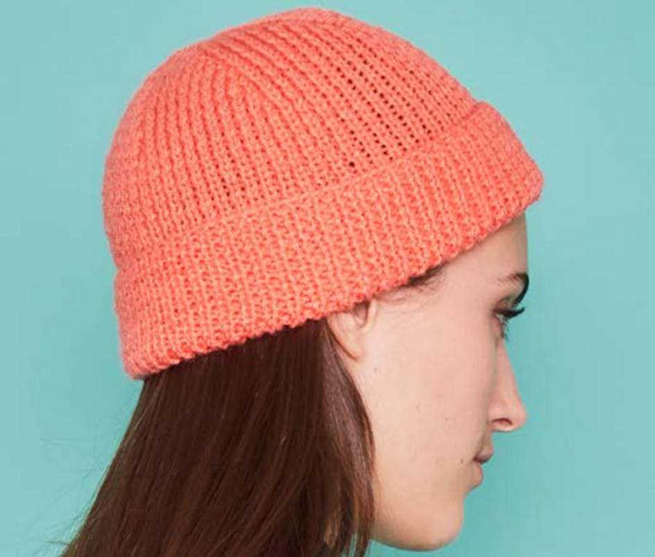 Beginner beanie knitting pattern