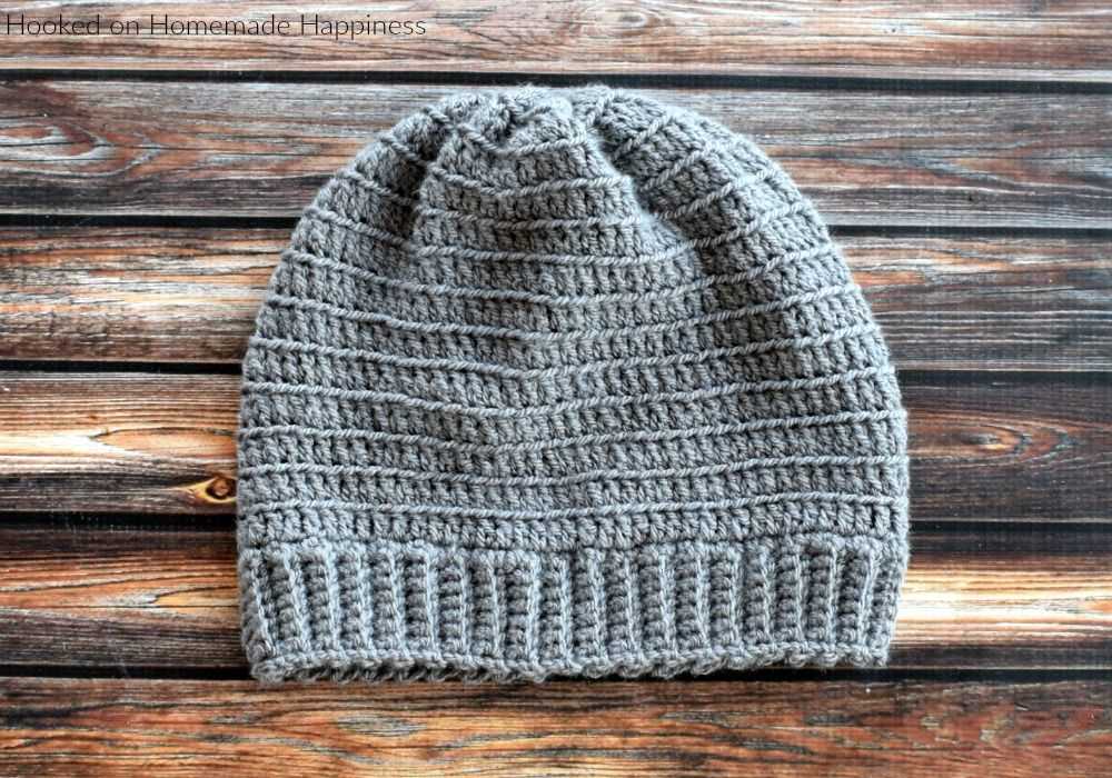 Beginner knit beanie pattern