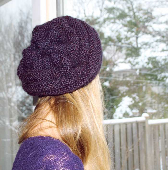 Beret knitted pattern free