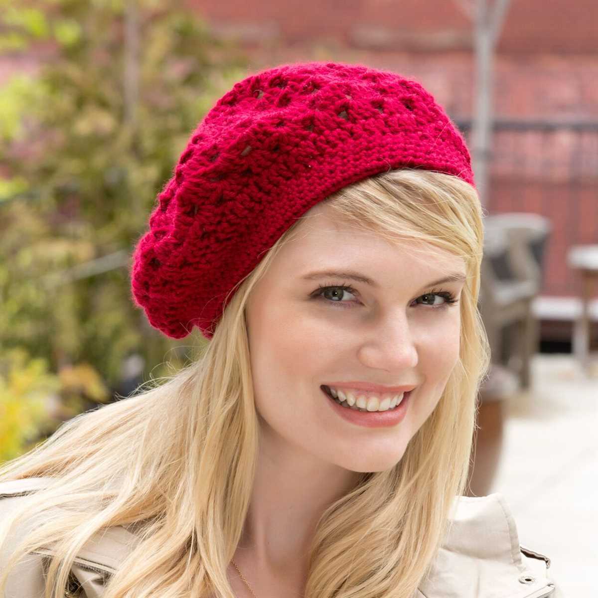 Beret pattern knitting