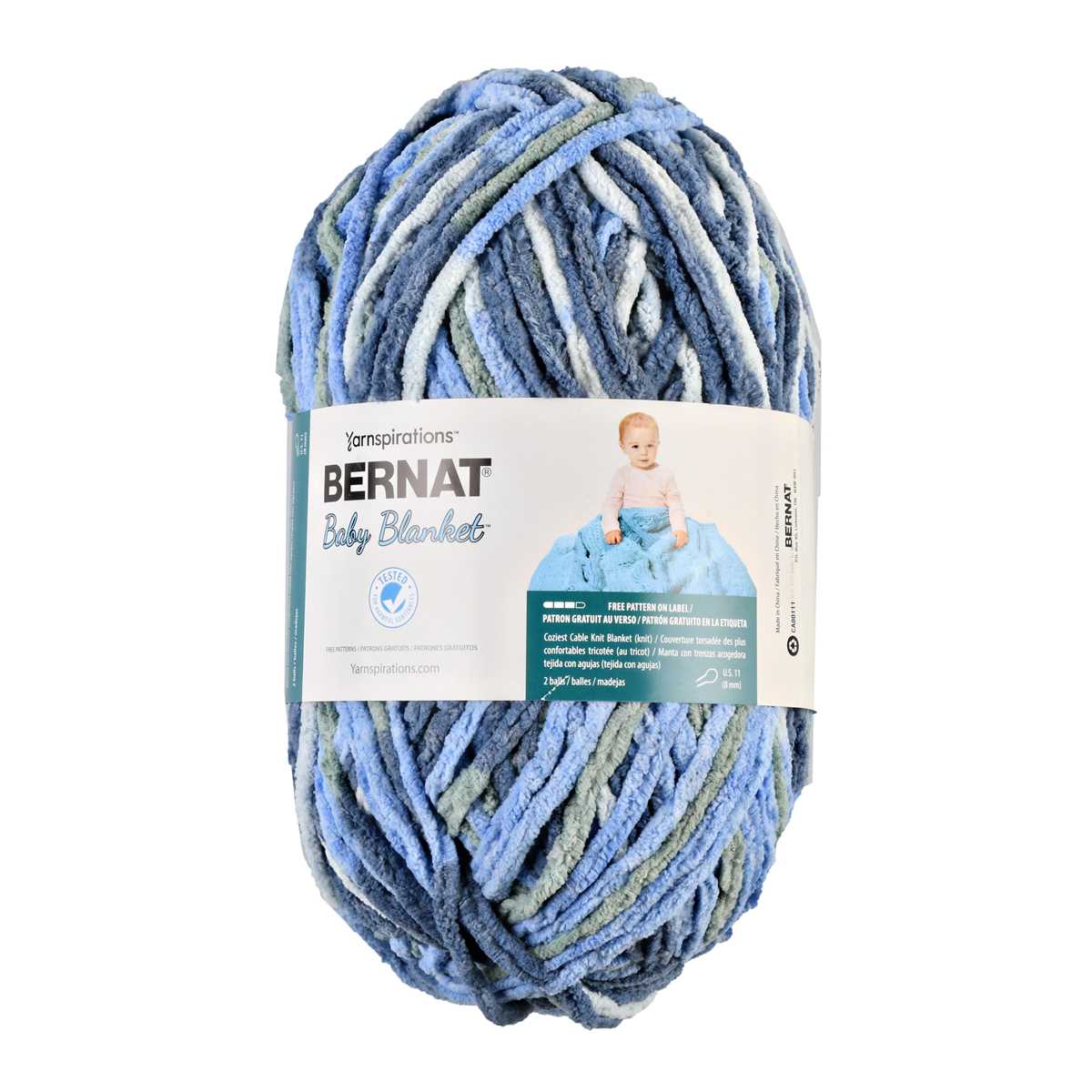 Bernat big blanket yarn knit patterns free
