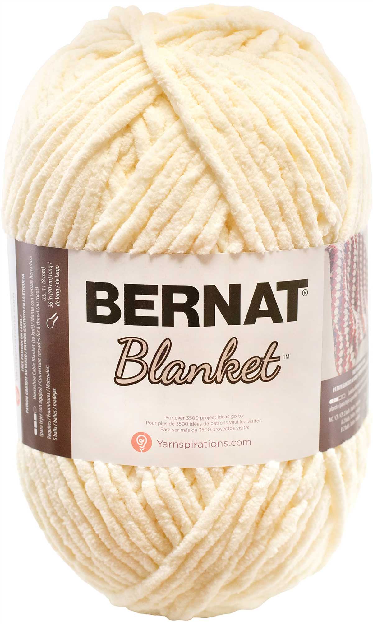 Bernat big blanket yarn knit patterns