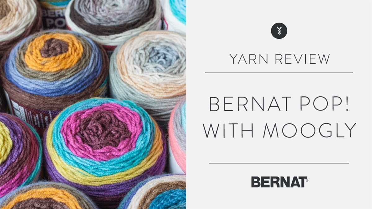 Bernat pop yarn knitting patterns