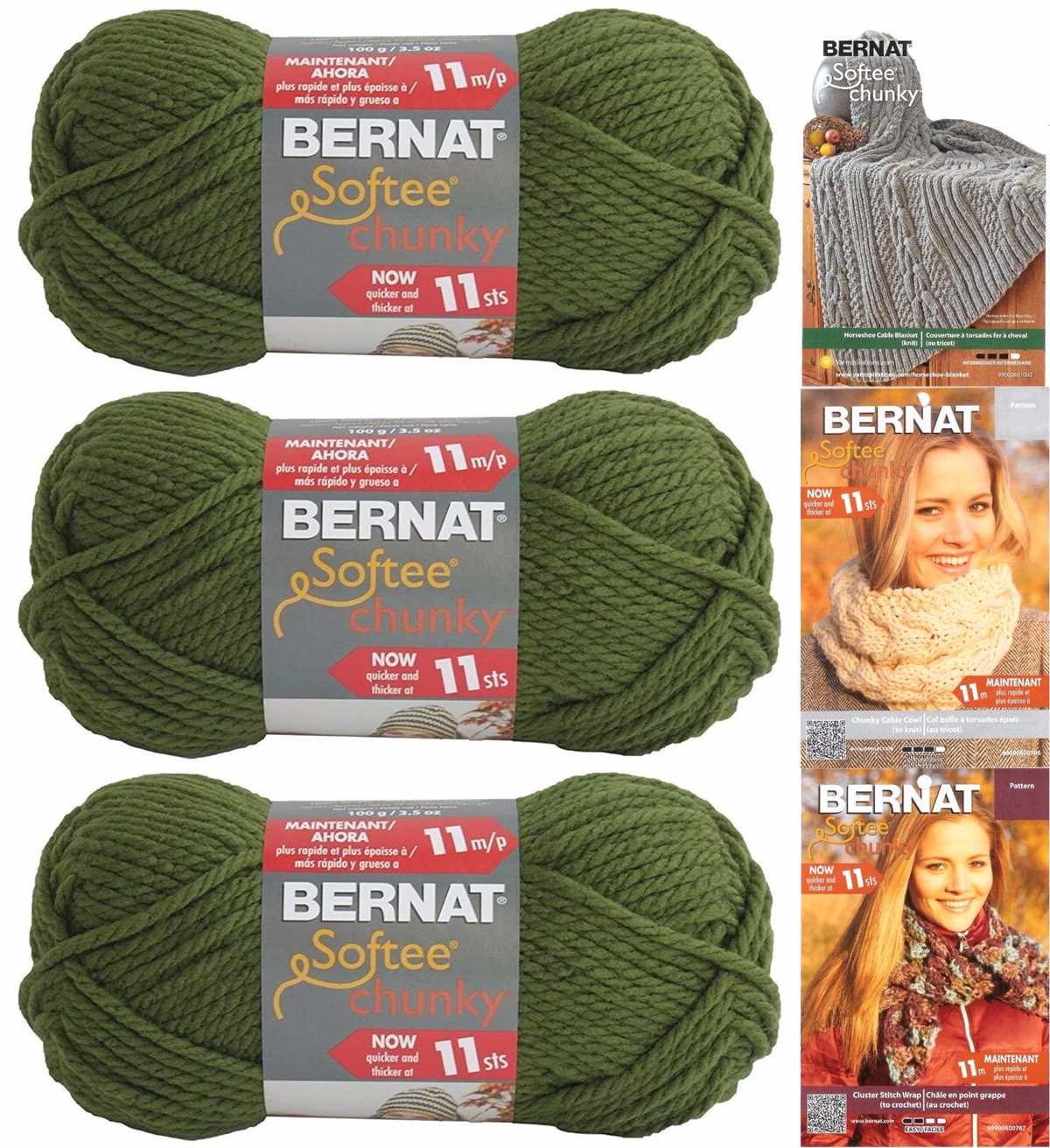 Bernat softee chunky knit hat pattern