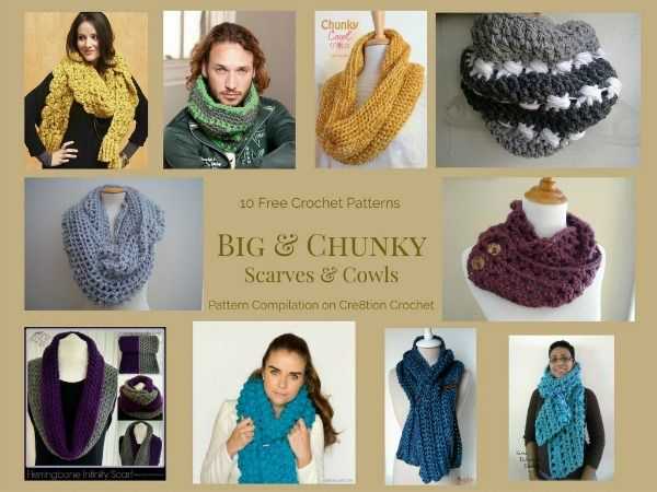 Big chunky scarf knit pattern