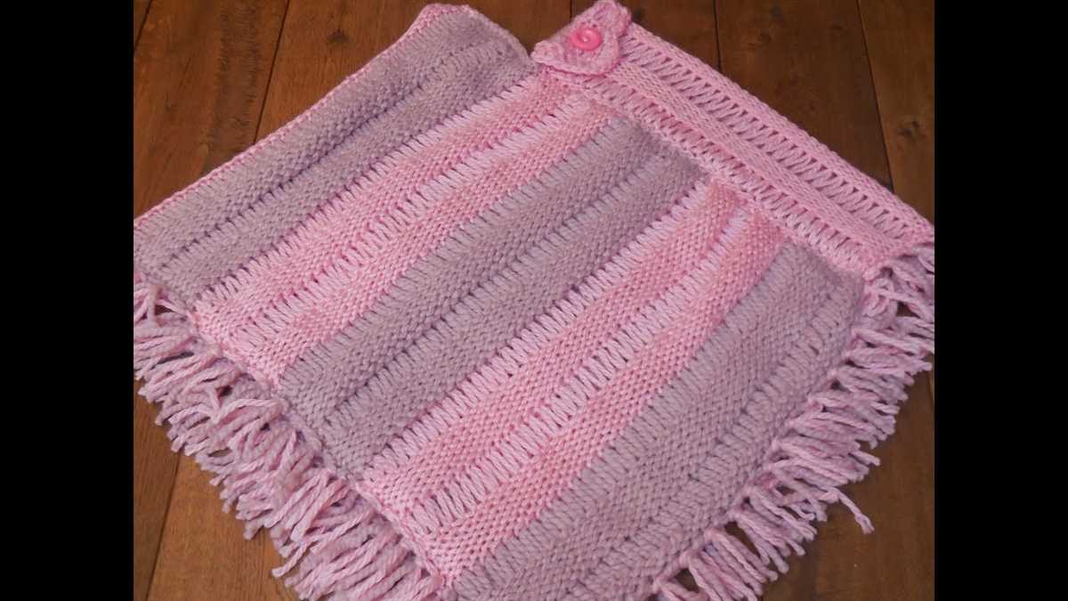 Blanket poncho knitting pattern