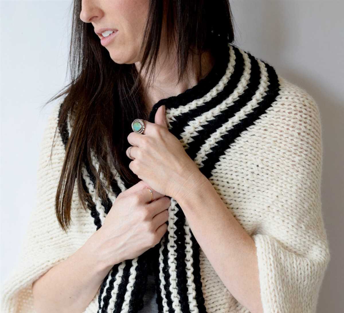 Blanket sweater wrap knitting pattern