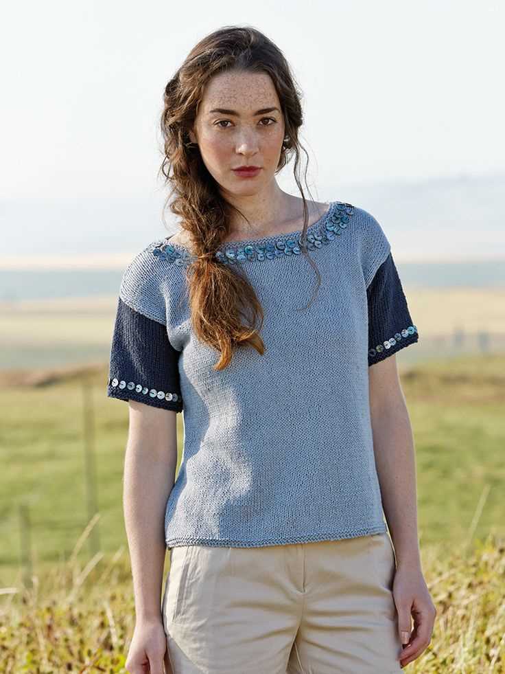 Boat neck top knitting pattern