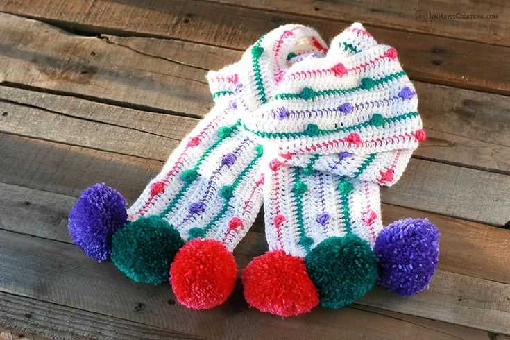 Bobble scarf knitting pattern