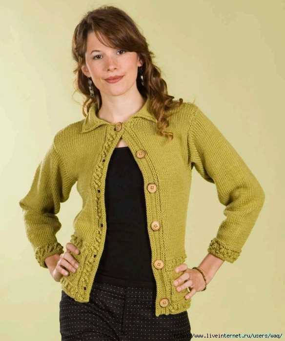 Bobble knit cardigan pattern