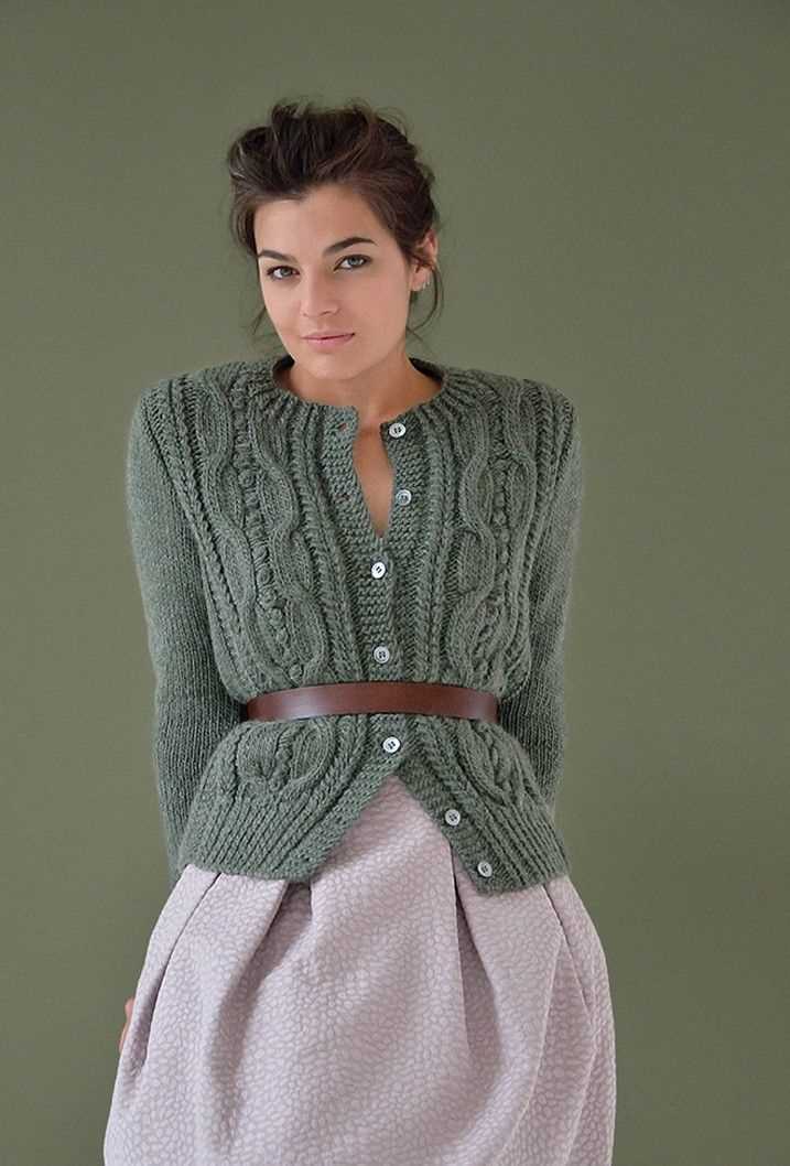 Bobble knit cardigan pattern