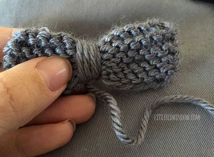 Bow hat knitting pattern