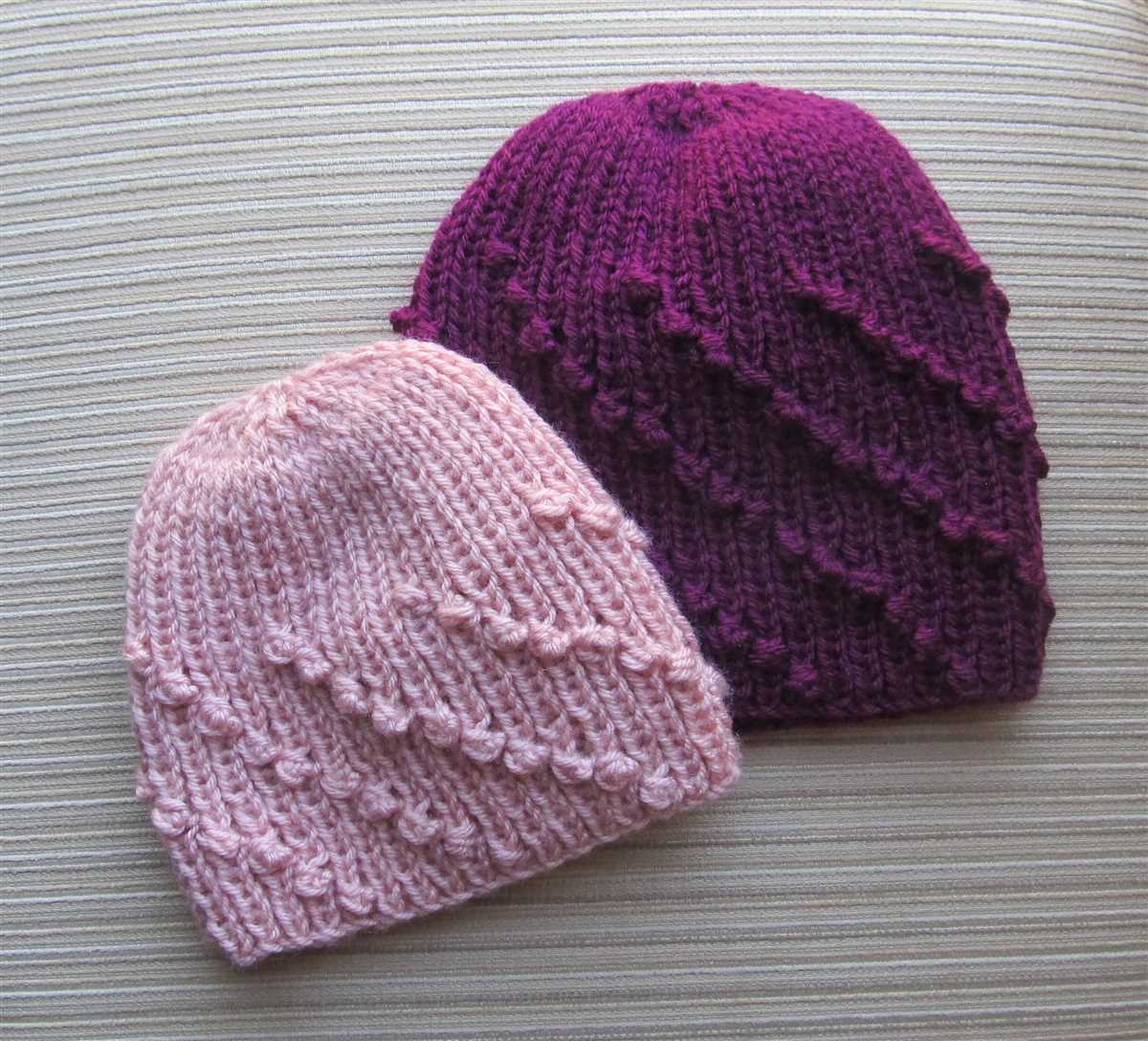 Bow hat knitting pattern