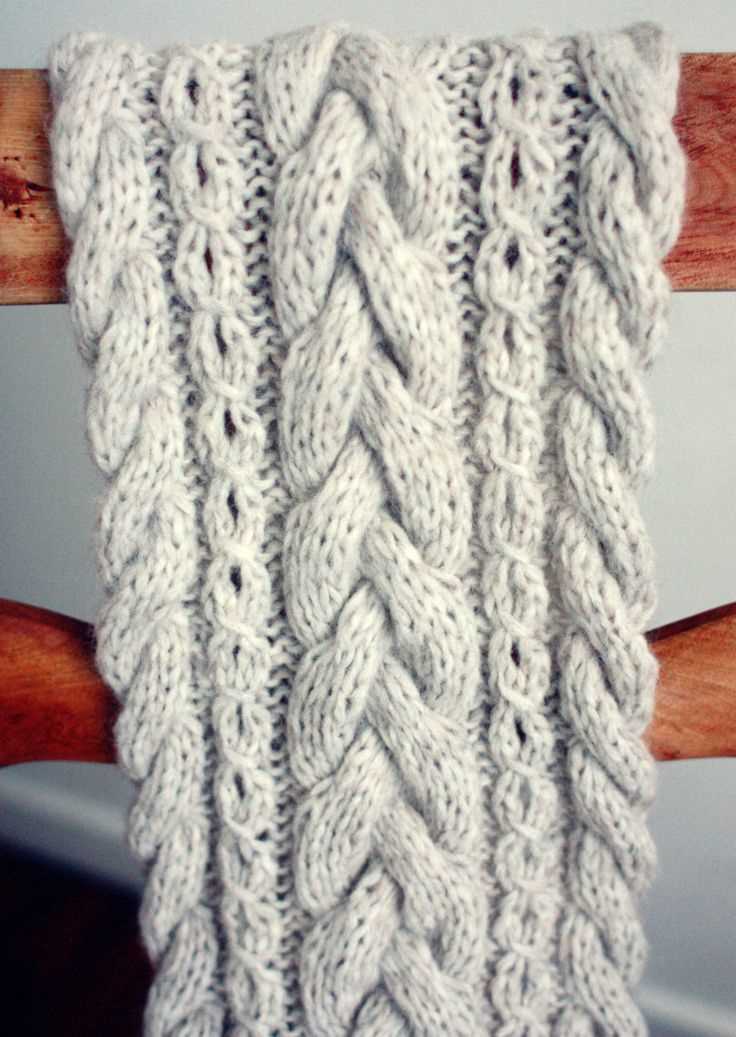 Braided infinity scarf knitting pattern