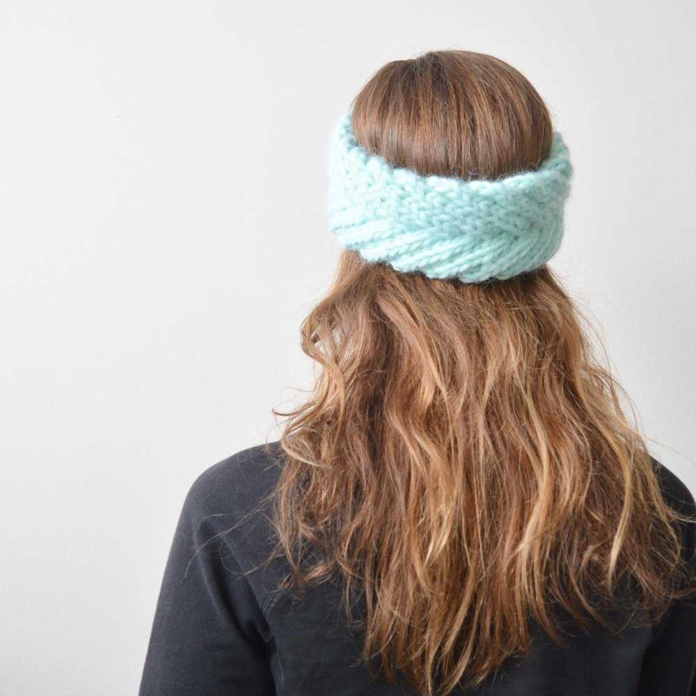 Braided knit headband free pattern