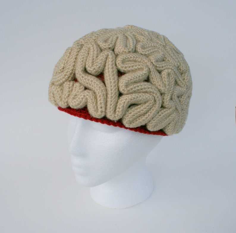 Brain beanie knitting pattern