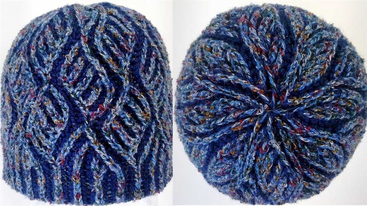 Brioche knit hat pattern