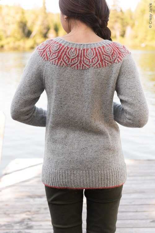 Brioche knit sweater pattern