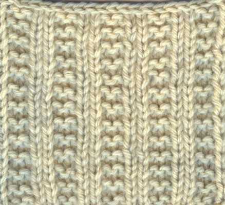 Broken rib scarf knitting pattern