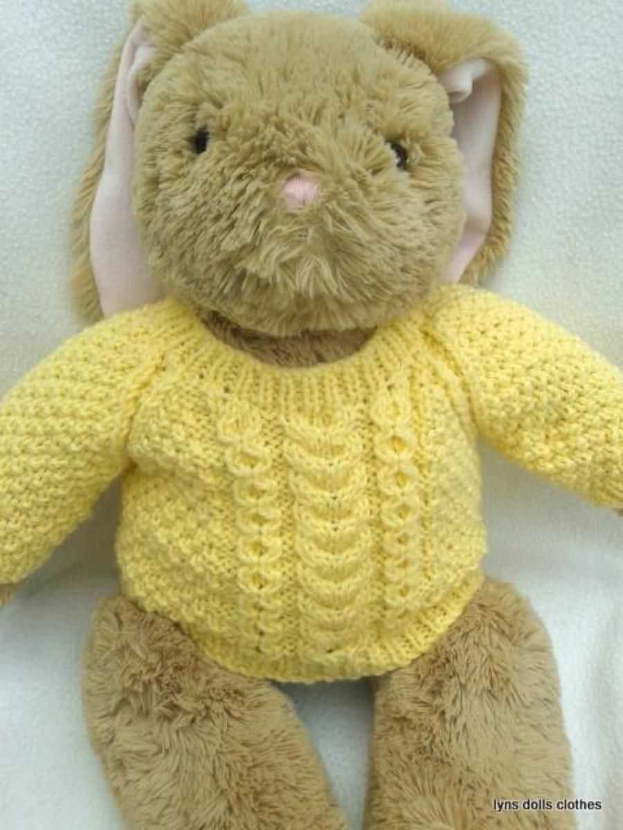 Build a bear jumper knitting pattern