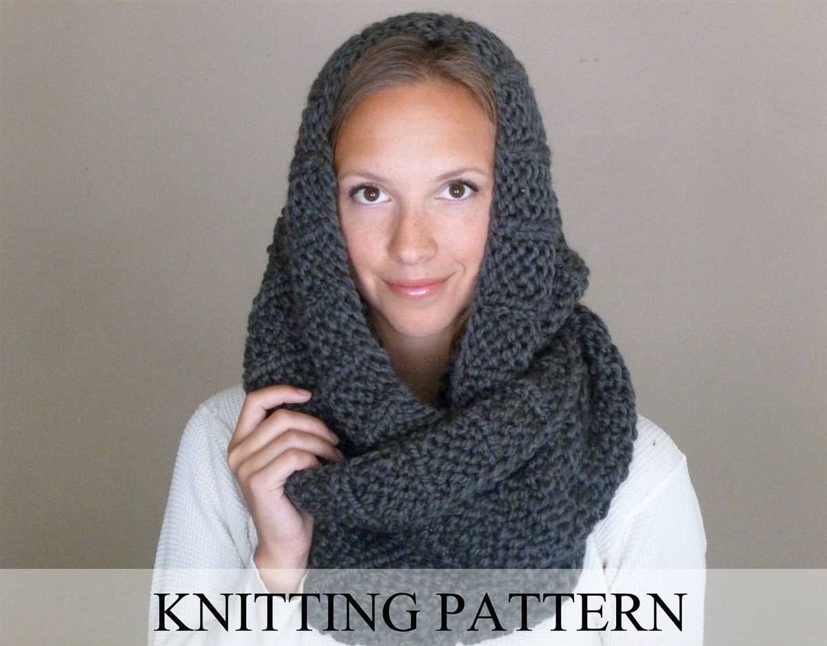 Bulky infinity scarf knitting pattern