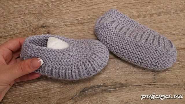 Bulky knit slippers pattern