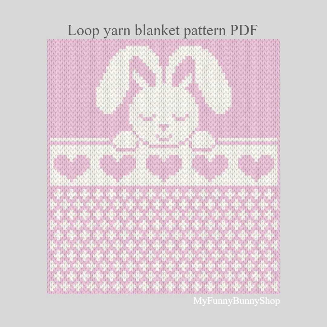 Bunny blanket knitting pattern