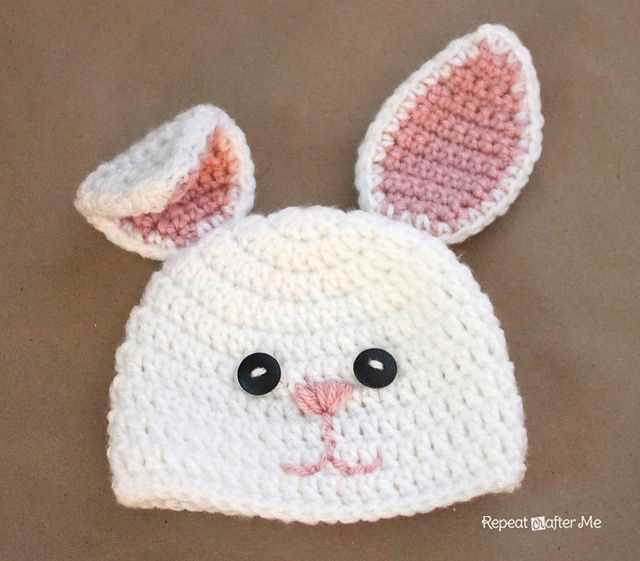Bunny ears hat knitting pattern free