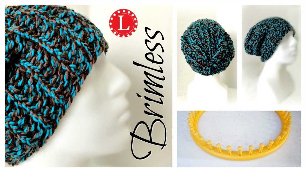 Button tab knit hat pattern