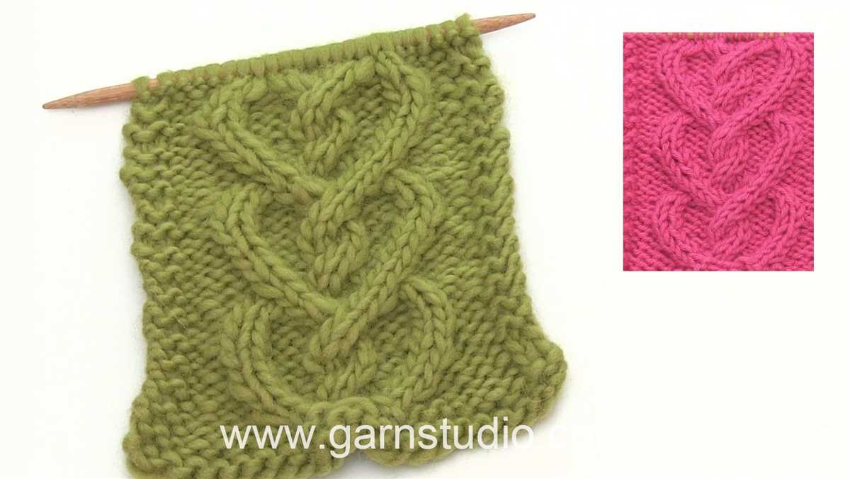 Cable heart knitting pattern free