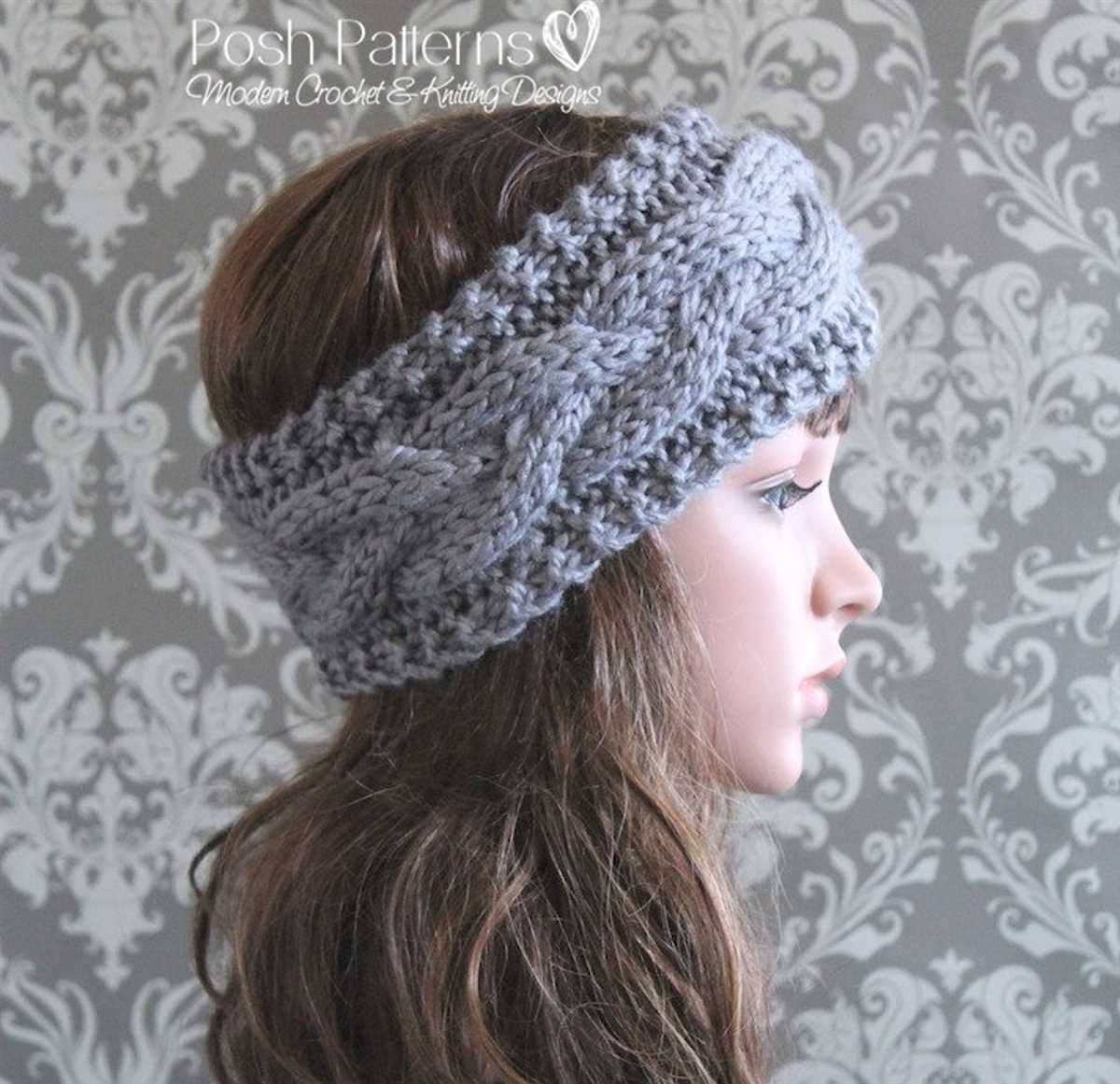 Cable knit headband pattern free
