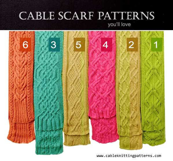 Cable knit pocket scarf pattern