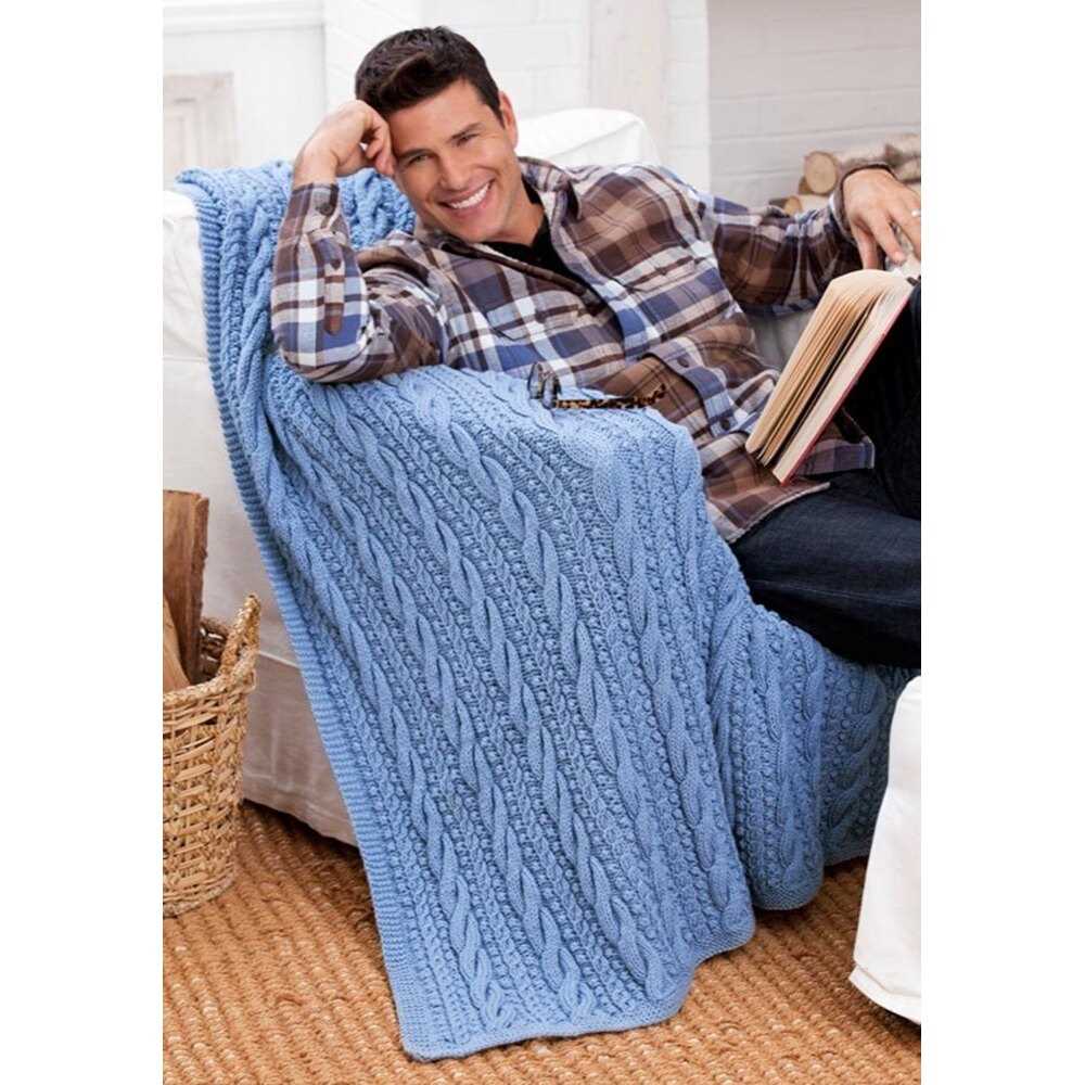 Cable throw knitting pattern