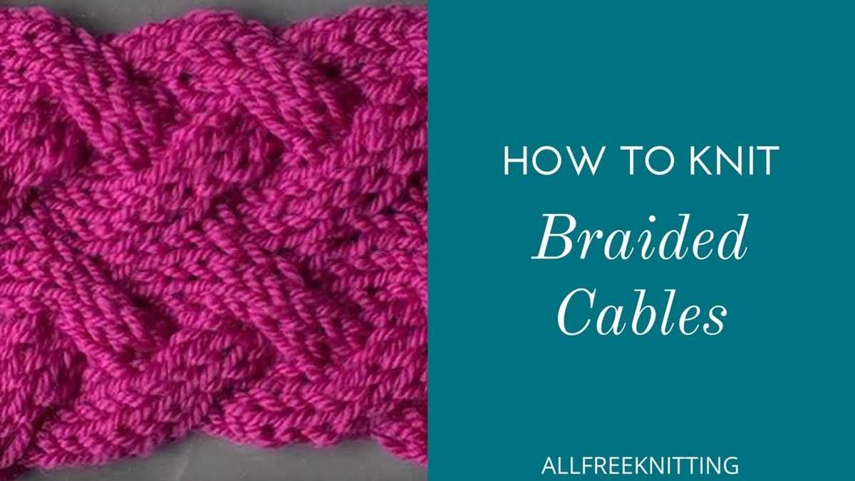 Cable braid knitting pattern