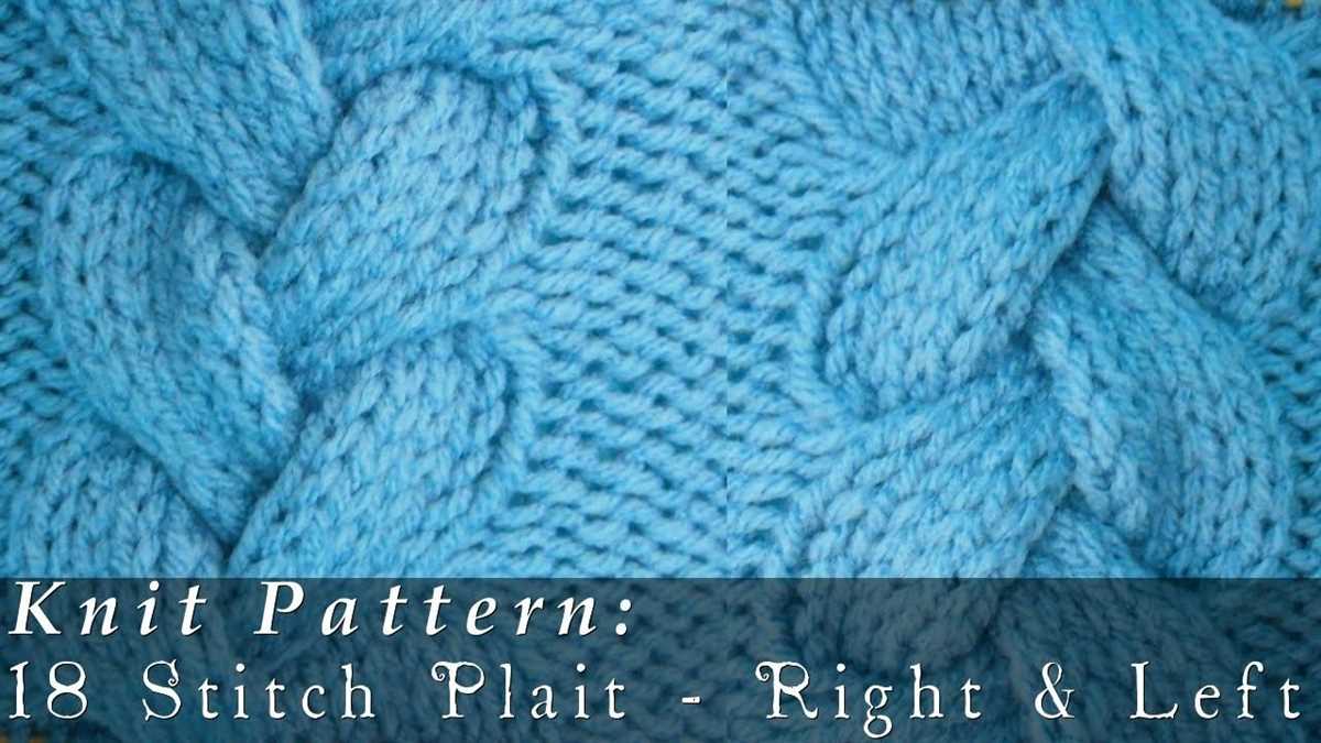Cable braid knitting pattern