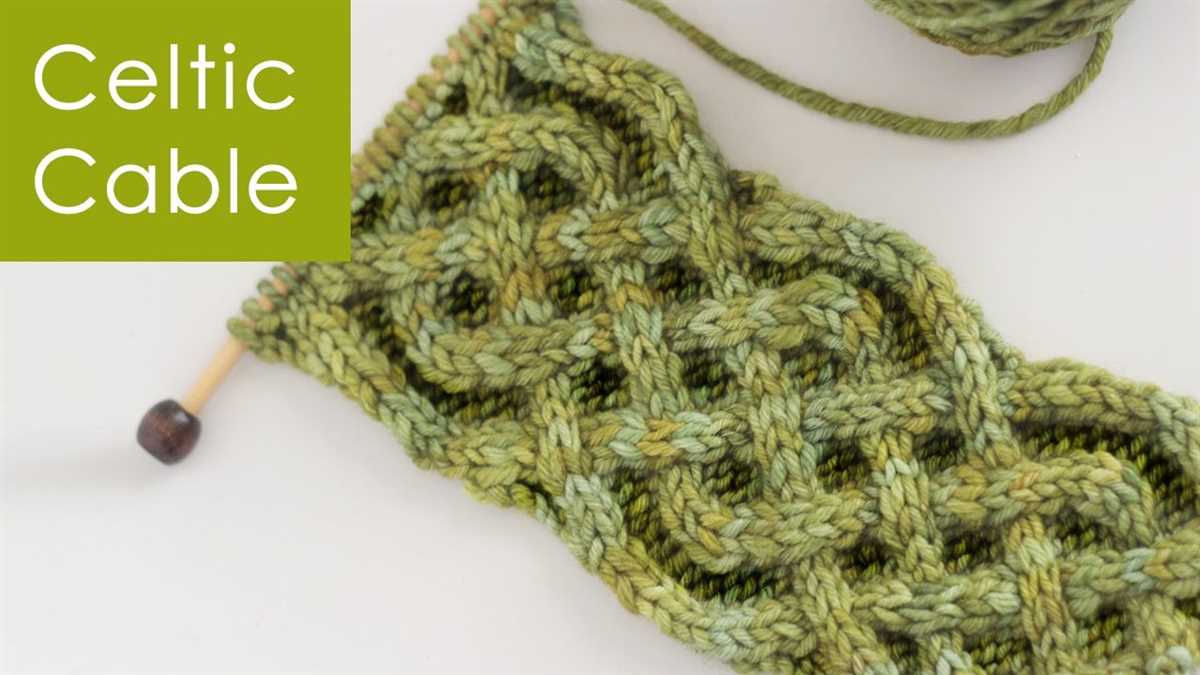 Cable braid knitting pattern