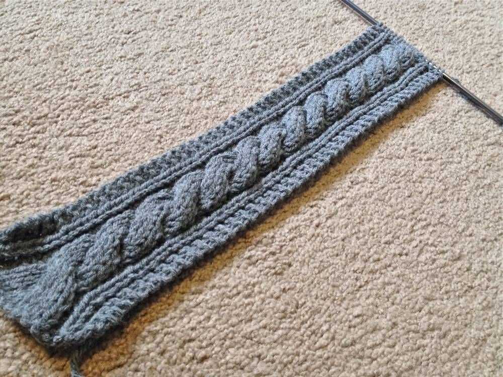 Cable headband knitting pattern easy