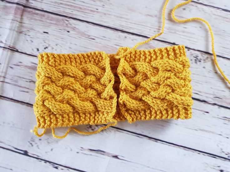 Cable headband knitting pattern easy