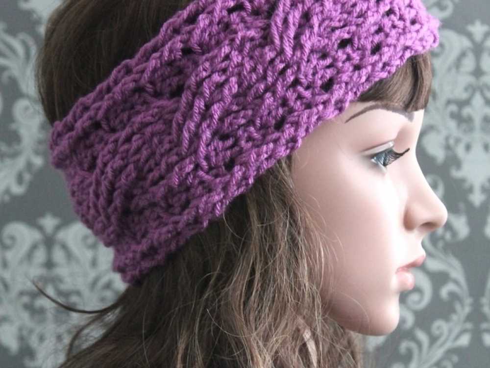 Cable headband knitting pattern easy