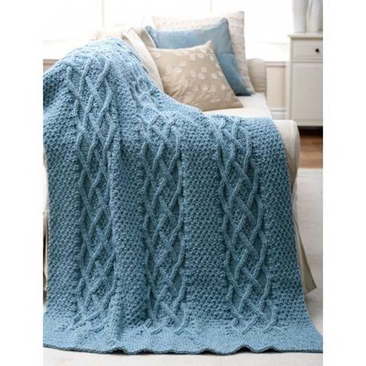 Cable knit afghan pattern