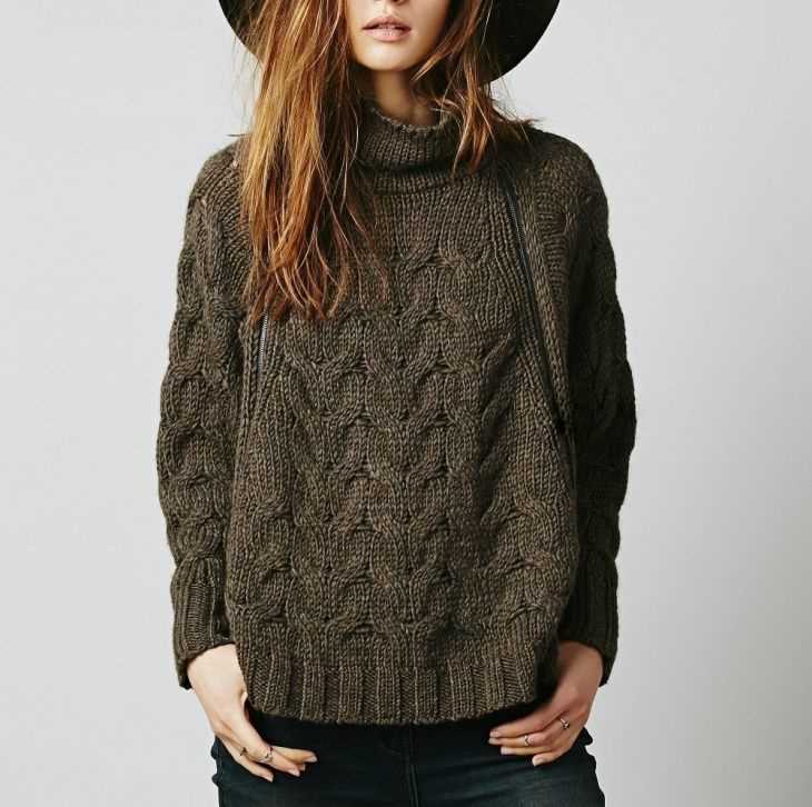 Cable knit cape pattern