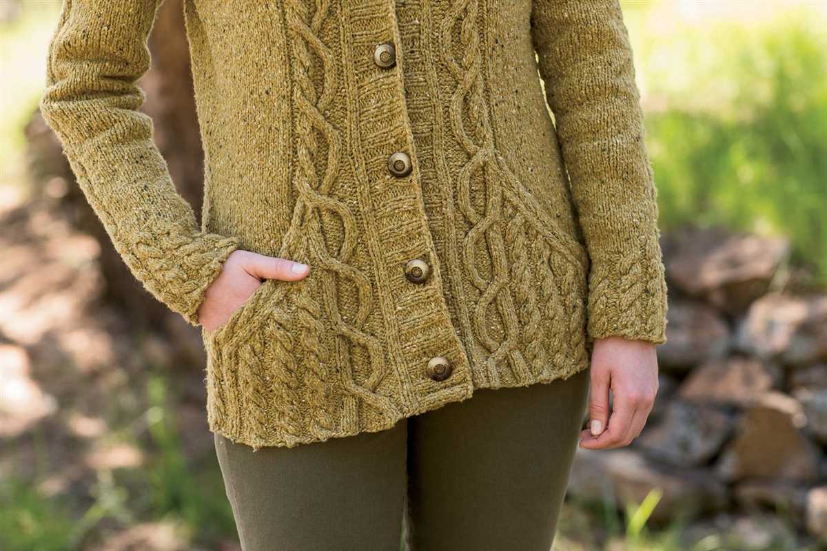 Cable knit cardigan pattern