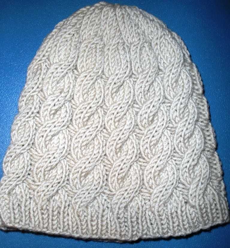 Cable knit hat patterns free
