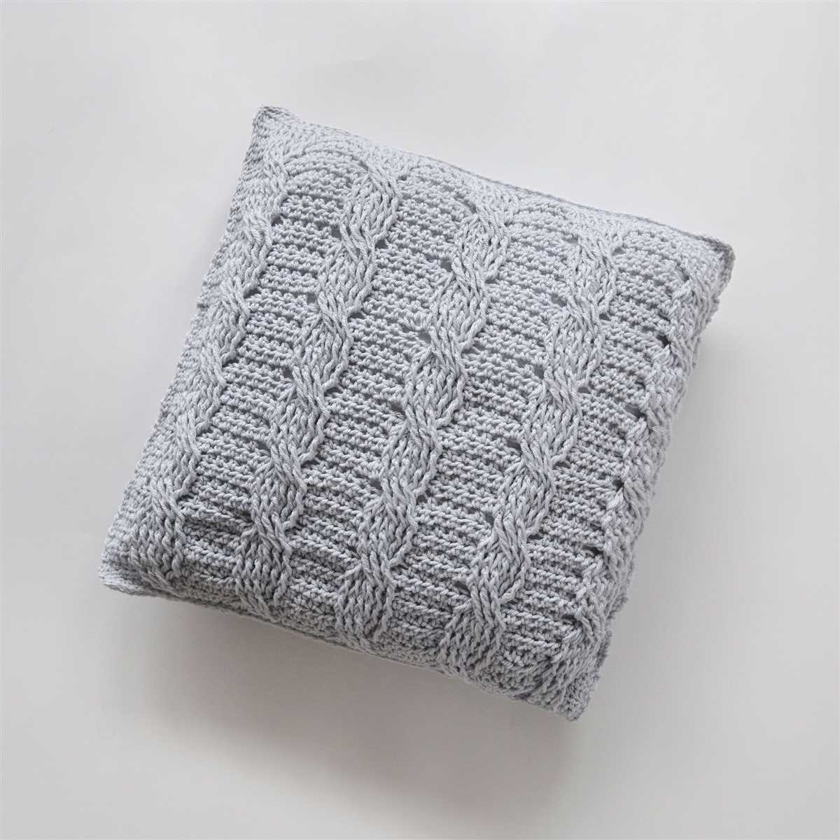 Cable throw knitting pattern