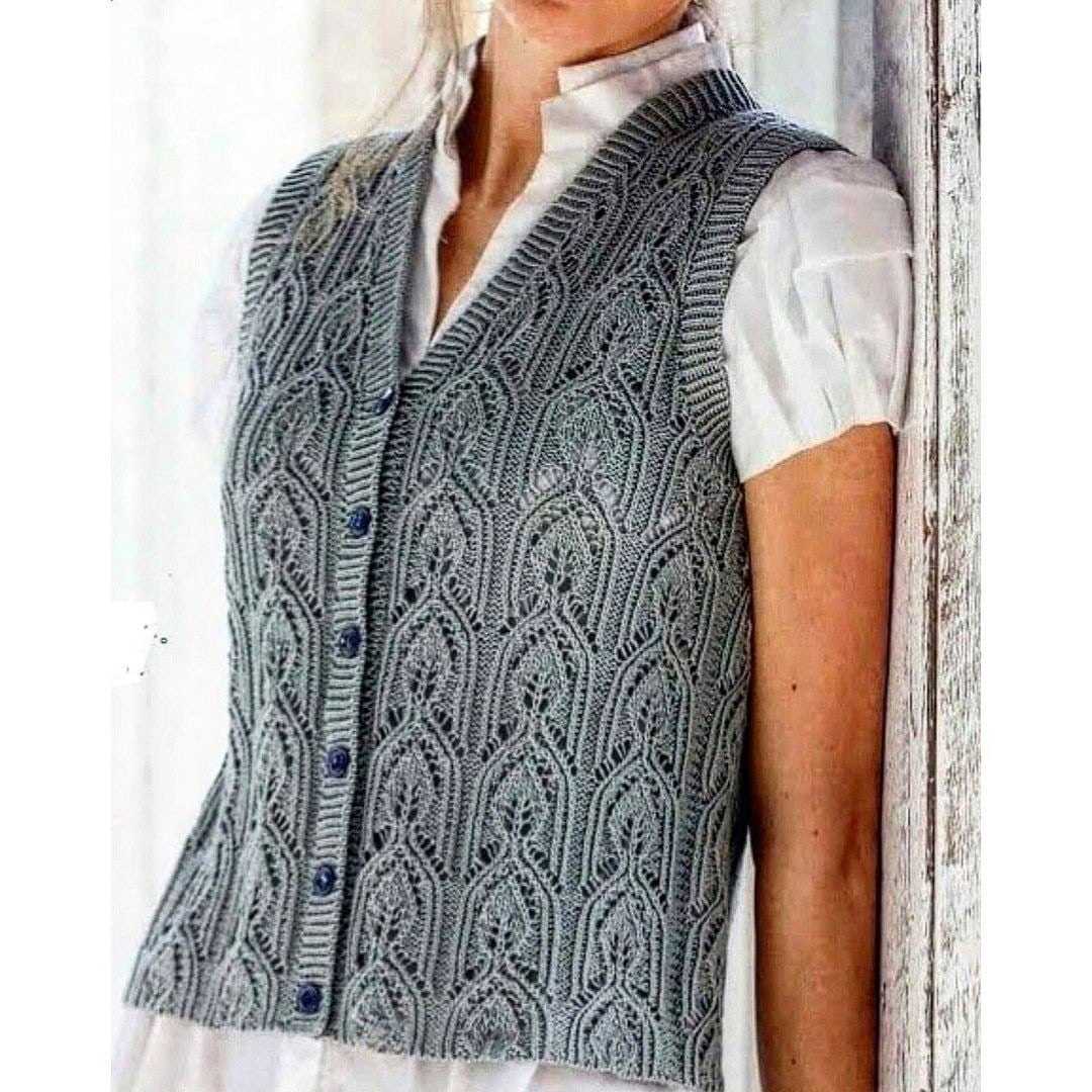 Cable vest knitting pattern free