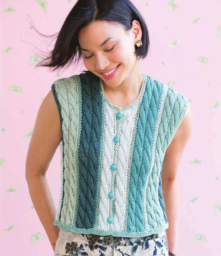 Cable vest knitting pattern free