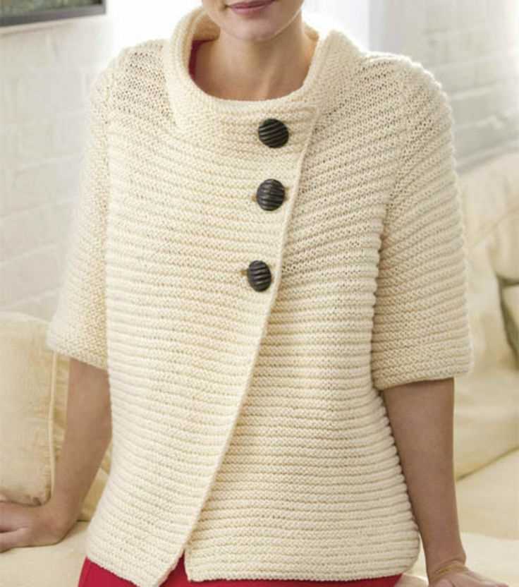 Cardigan pattern knitting