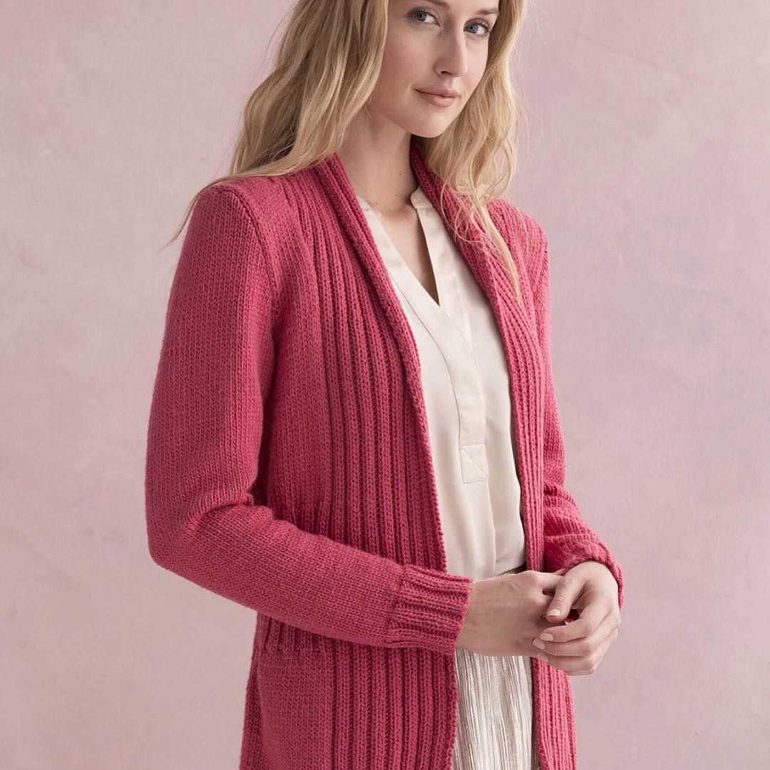 Cardigan pattern knitting