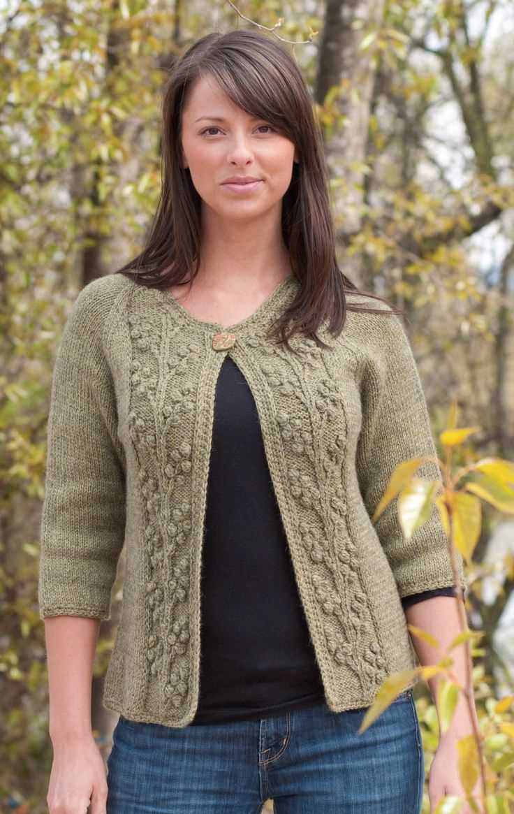 Cardigan ladies knitting pattern